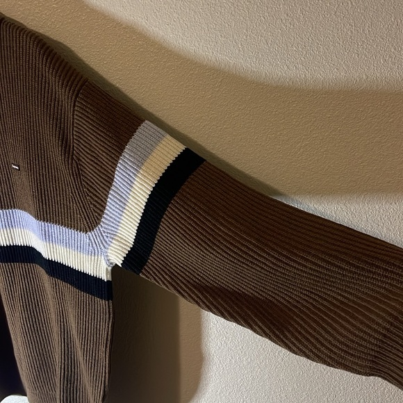Supreme Small Box Polo Sweater 'Dark Brown' - Picture 2 of 4